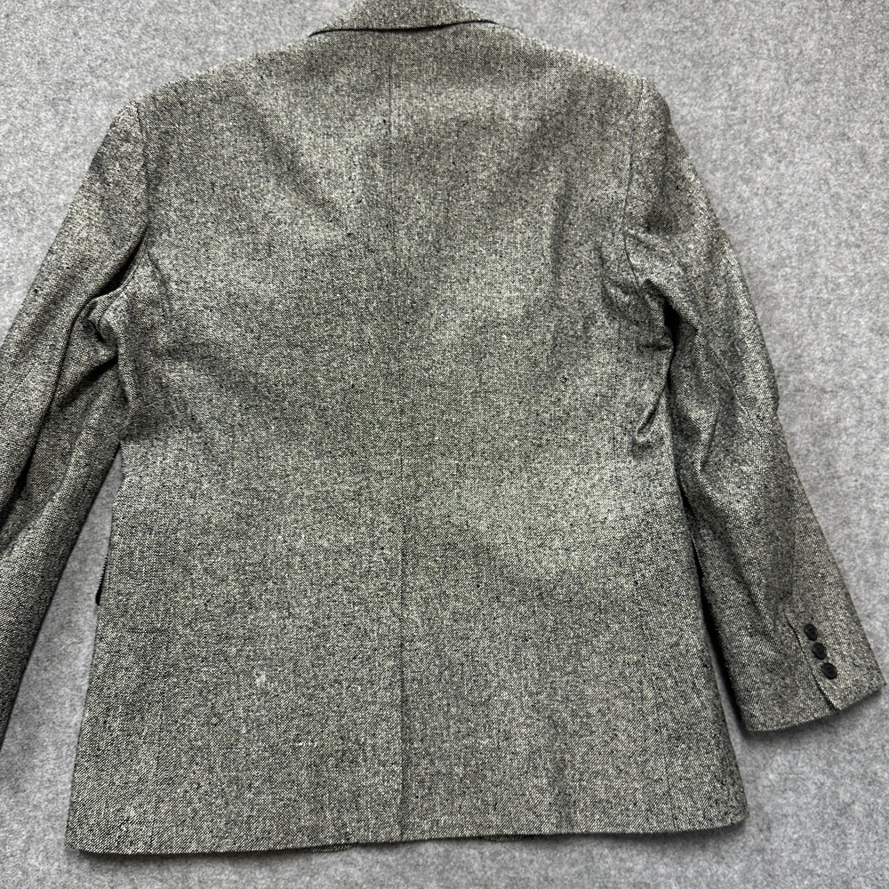 Vintage Roberto Vasalli 100% Silk Tweed Sport Coat Mens R42 Gray Yugoslavia - Picture 14 of 16